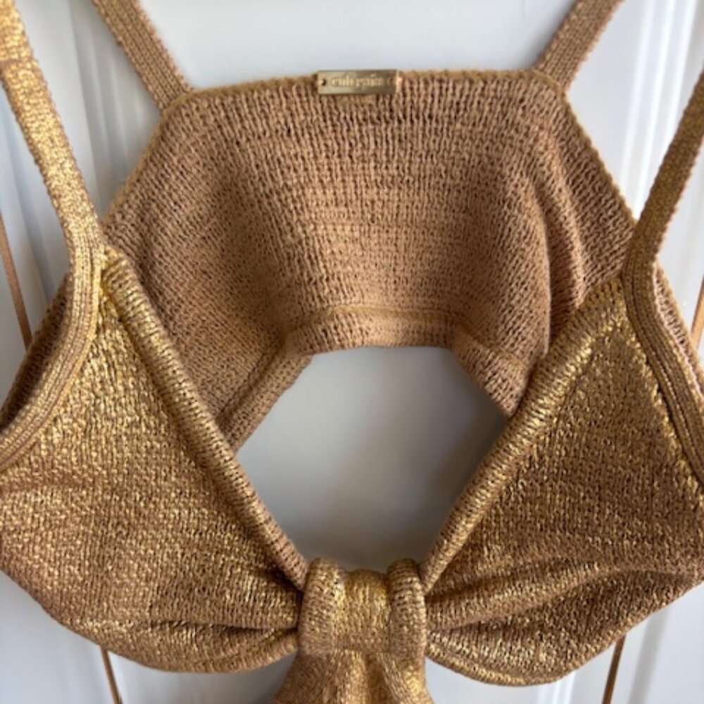 Cult Gaia Serita Dress - Gold - Size S - Picture 8 of 12